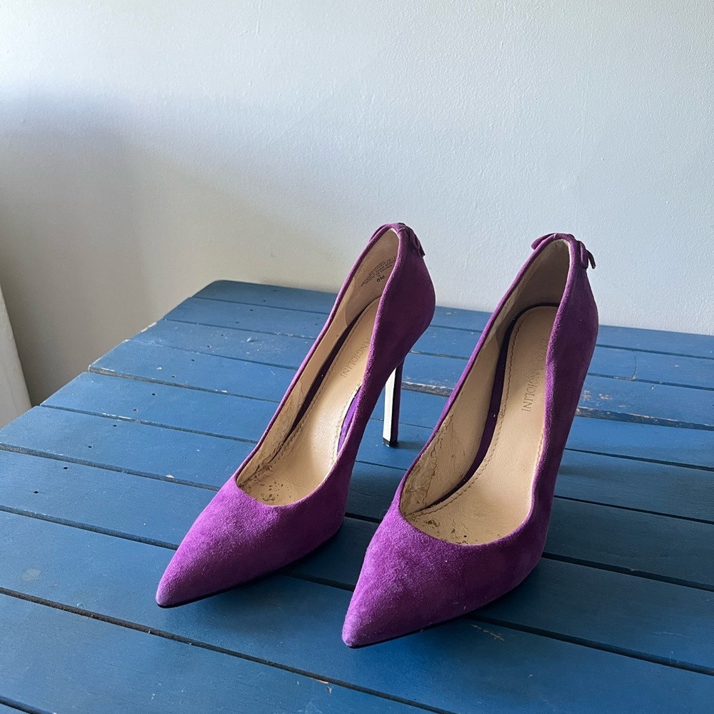 Enzo Angiolini Purple Women's Stiletto Heels, Size 8
